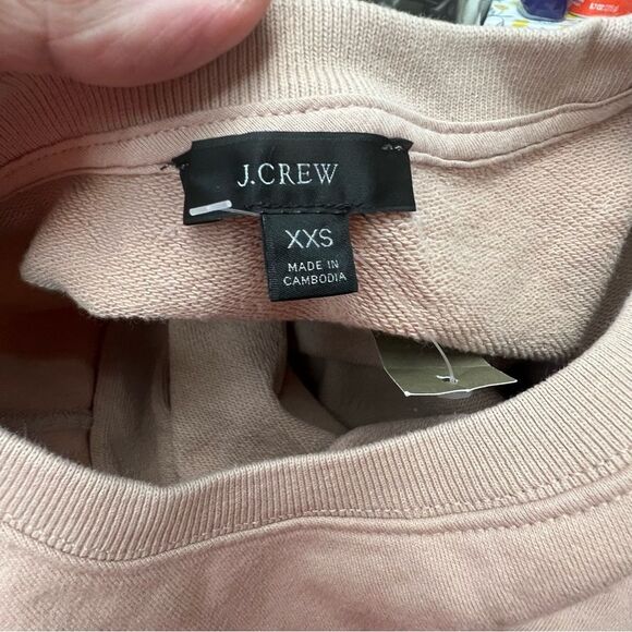 J. Crew AY443 University Terry Sweatshirt with Logo NWT size XXS - Picture 12 of 15